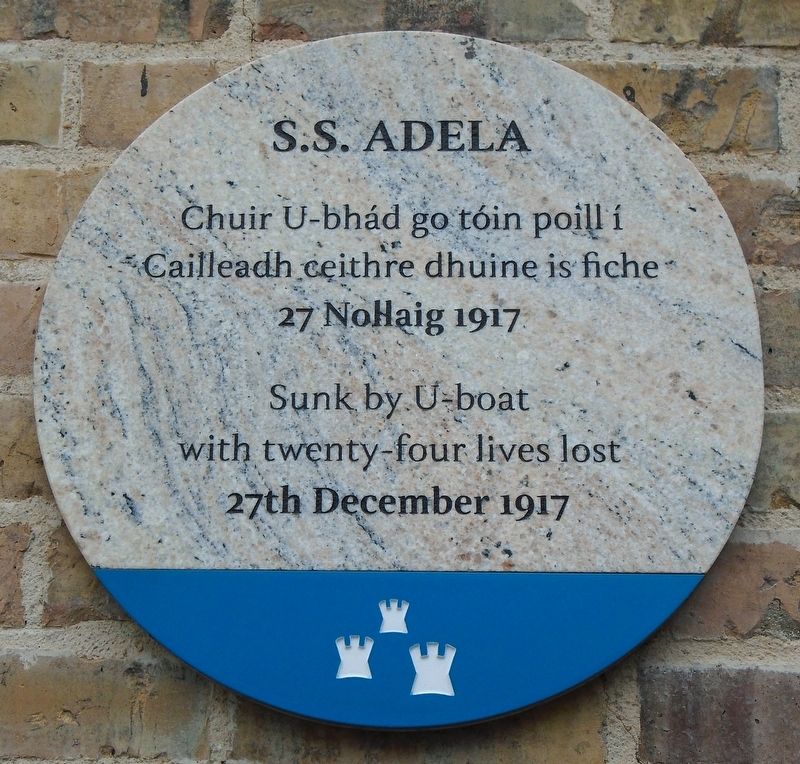 S.S. Adela Marker. Click for full size. S.S. Adela Marker image. Click for full size.