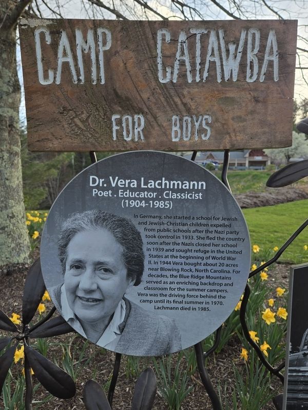 Dr. Vera Lachman side of marker image. Click for full size.