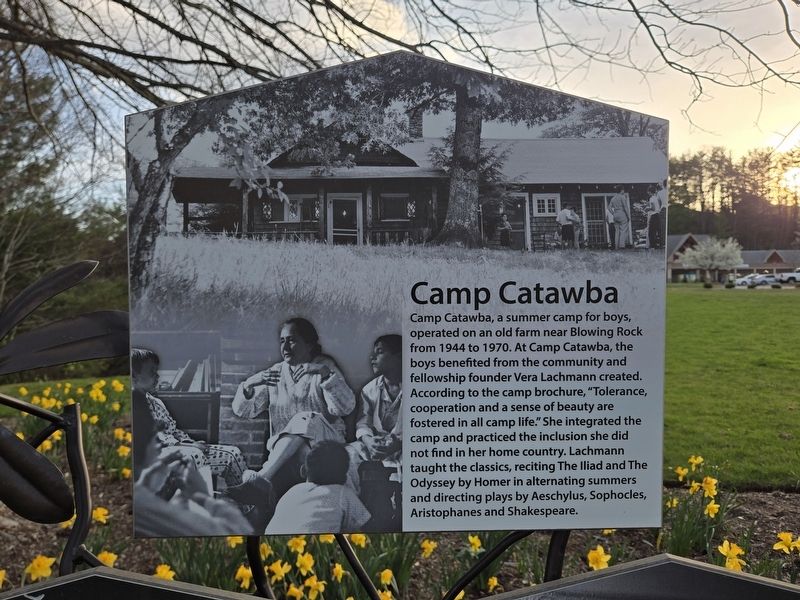 Camp Catawba side of marker image. Click for full size.