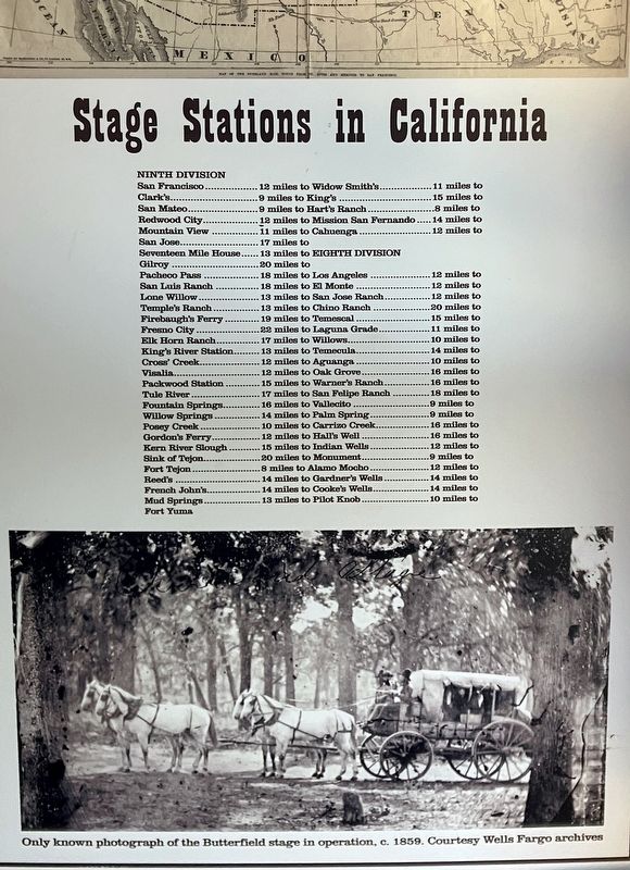 Stage Stations. Click for full size. Stage Stations image. Click for full size.