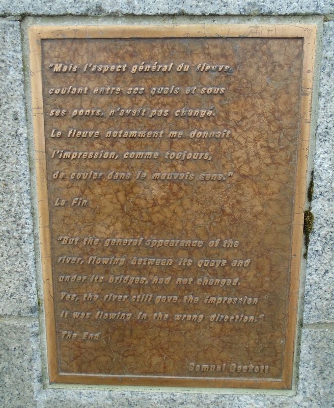 Samuel Beckett Bridge Marker image. Click for full size.