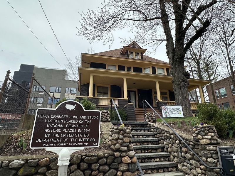 Percy Grainger Home And Studio Marker. Click for full size. Percy Grainger Home And Studio Marker image. Click for full size.