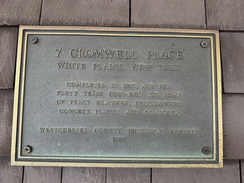 Percy Grainger Home And Studio Marker. Click for full size. Percy Grainger Home And Studio Marker image. Click for full size.