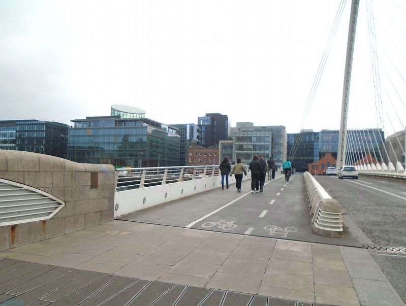Samuel Beckett Bridge Quotation Marker image. Click for full size.