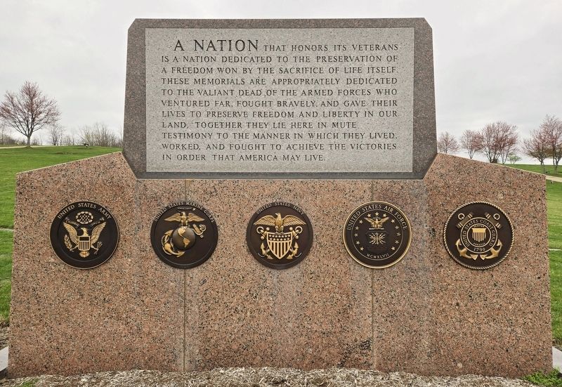 Westmoreland County Memorial Park Veterans Monument image. Click for full size.