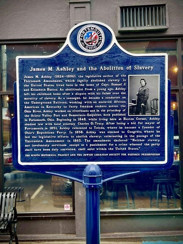 James M. Ashley and the Abolition of Slavery Marker image. Click for full size.