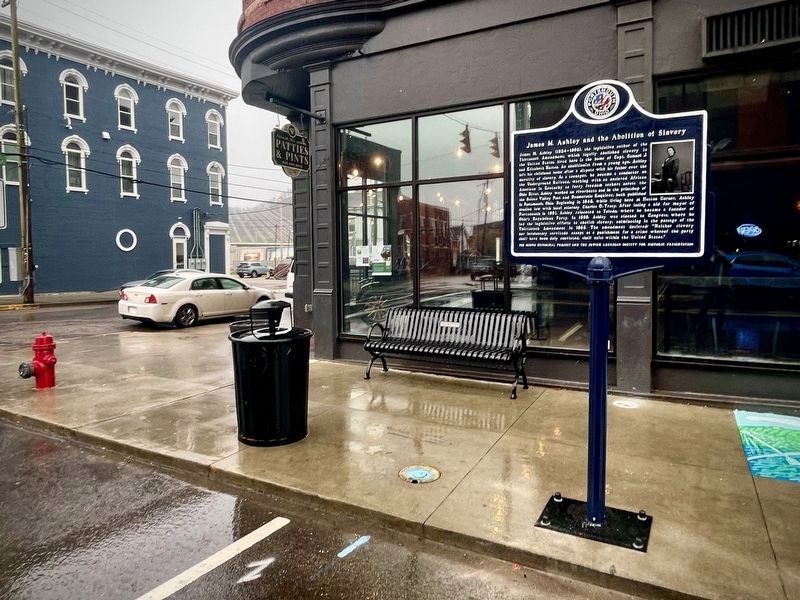James M. Ashley and the Abolition of Slavery Marker image. Click for full size.