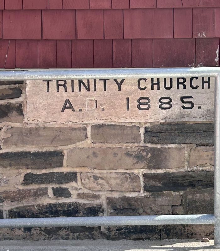 Trinity Episcopal Church Cornerstone. Click for full size. Trinity Episcopal Church Cornerstone image. Click for full size.