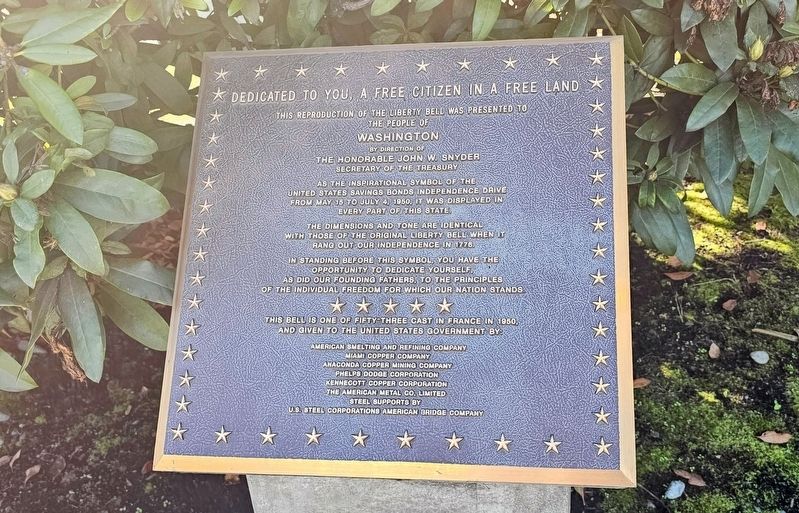 Dedicated to You, a Free Citizen in a Free Land Marker. Click for full size. Dedicated to You, a Free Citizen in a Free Land Marker image. Click for full size.