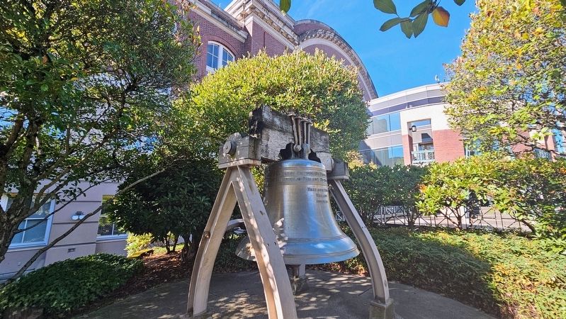 Washington's Liberty Bell Replica. Click for full size. Washington's Liberty Bell Replica image. Click for full size.
