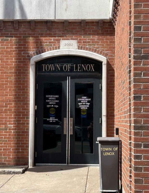 Town of Lenox. Click for full size. Town of Lenox image. Click for full size.