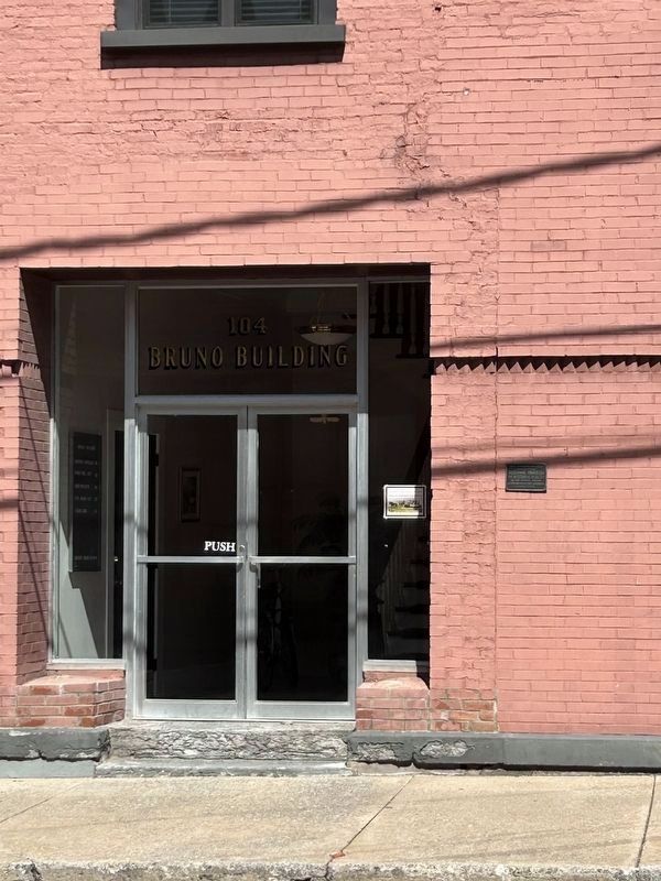 The Bruno Building Marker. Click for full size. The Bruno Building Marker image. Click for full size.