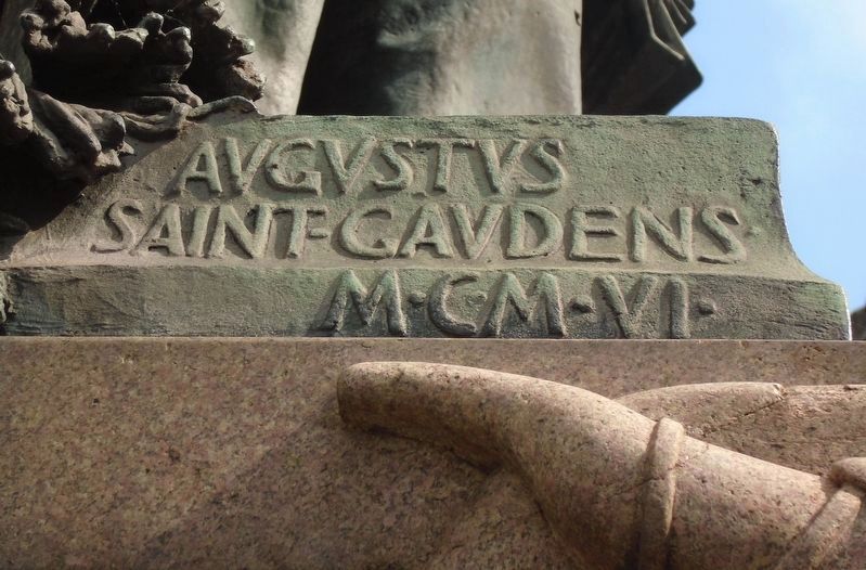 Charles Stewart Parnell Monument Sculptor's Mark. Click for full size. Charles Stewart Parnell Monument Sculptor's Mark image. Click for full size.