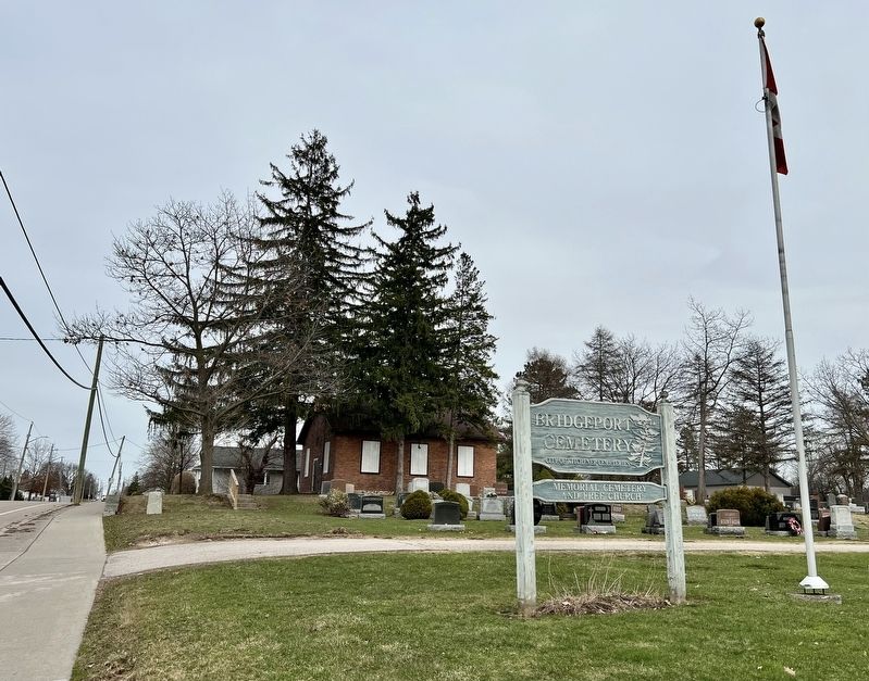 Bridgeport Cemetery and free Church. Click for full size. Bridgeport Cemetery and free Church image. Click for full size.