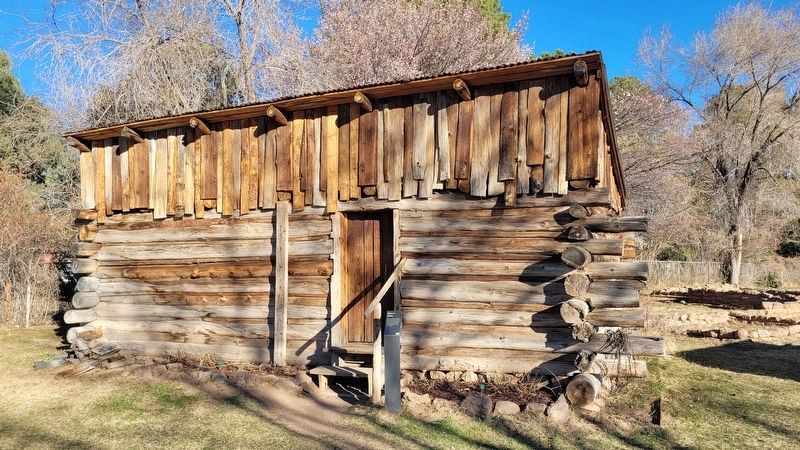 Romero Cabin and Marker image. Click for full size.