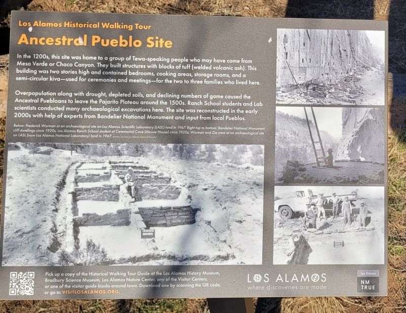 Ancestral Pueblo Site Marker image. Click for full size.