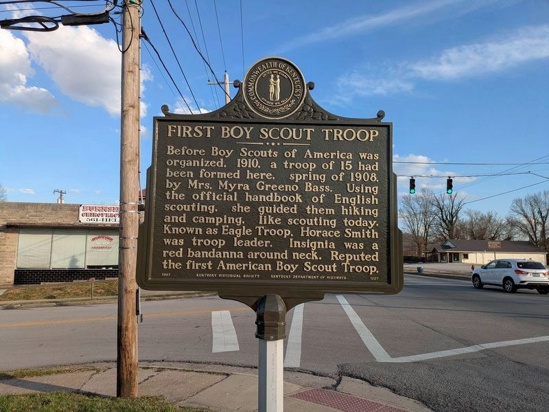 First Boy Scout Troop Marker. Click for full size. First Boy Scout Troop Marker image. Click for full size.