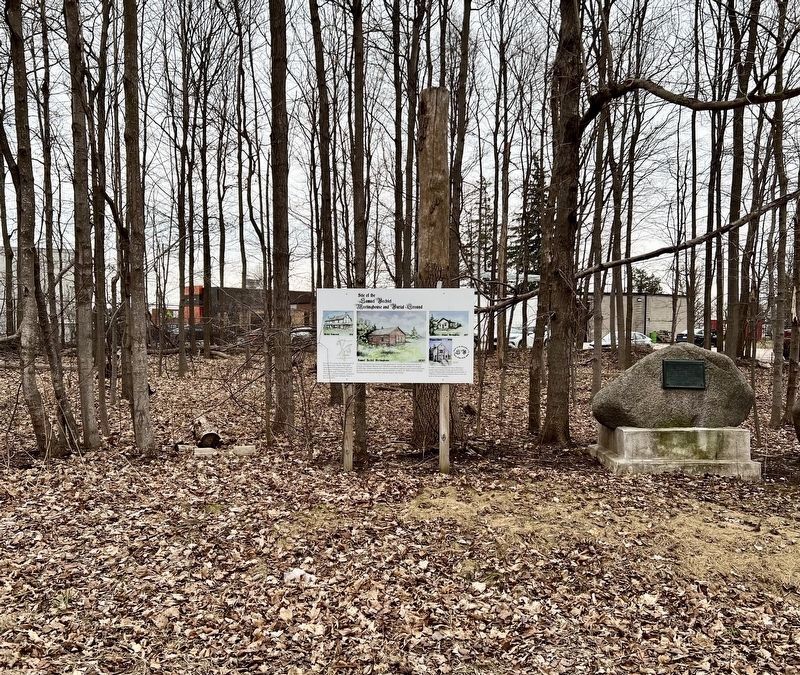 Site of the Samuel Bechtel Meeting House and Burial Ground Marker. Click for full size. Site of the Samuel Bechtel Meeting House and Burial Ground Marker image. Click for full size.