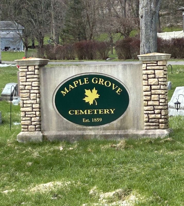 Maple Grove Cemetery. Click for full size. Maple Grove Cemetery image. Click for full size.