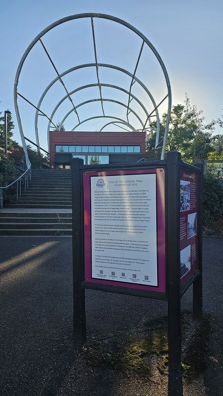 Historic Oregon City Marker. Click for full size. Historic Oregon City Marker image. Click for full size.