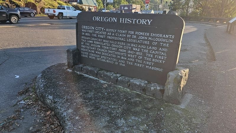 Oregon History Marker. Click for full size. Oregon History Marker image. Click for full size.