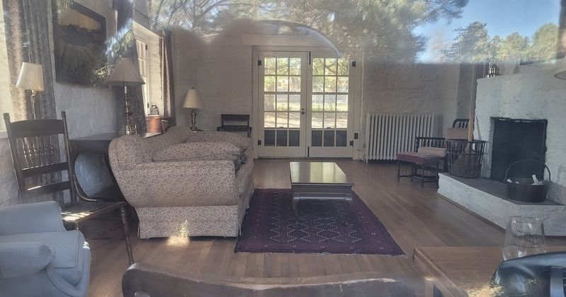 The view through the window of the living room of the Oppenheimer House image. Click for full size.