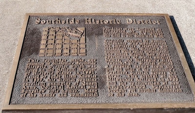 Southside Historic District Marker image. Click for full size.