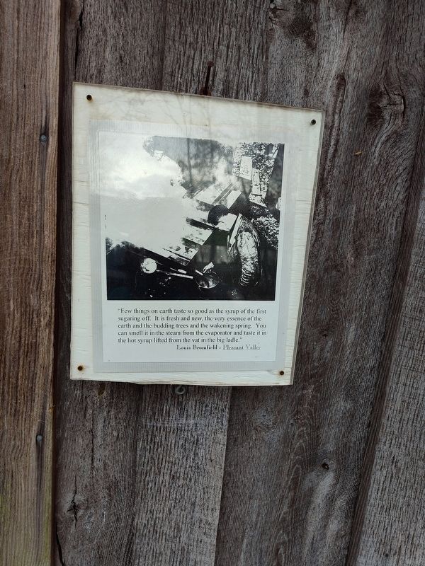 Malabar Farm Maple Syrup Sugar Shack Marker image. Click for full size.