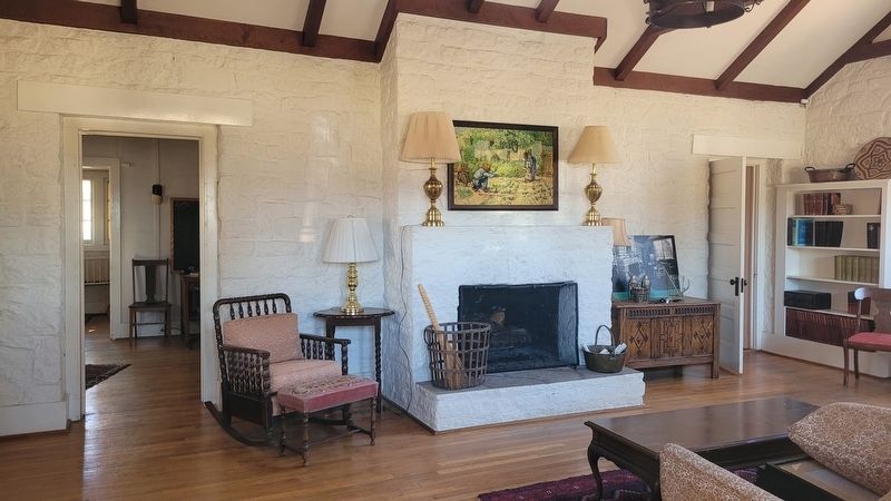 The living room of the Hans Bethe House image. Click for full size.