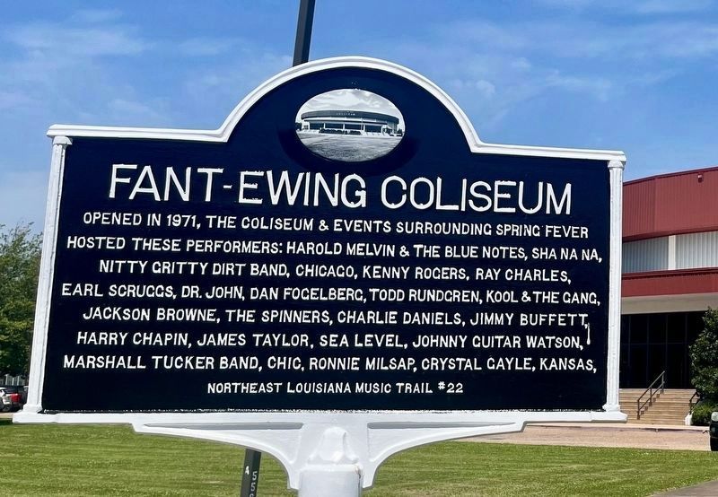 Fant-Ewing Coliseum Marker Side A image. Click for full size.