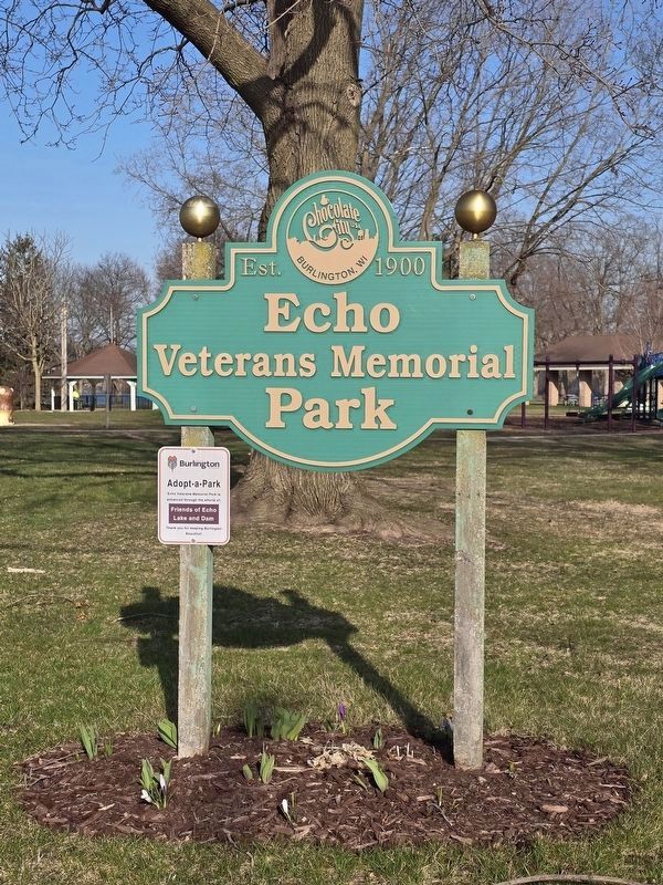 Echo Veterans Memorial Park Sign. Click for full size. Echo Veterans Memorial Park Sign image. Click for full size.