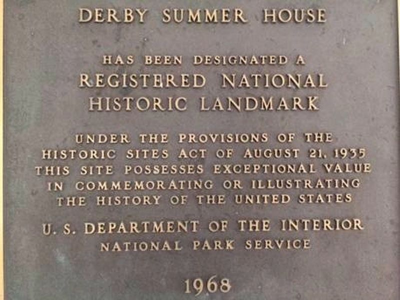 Derby Summer House Marker image. Click for full size.
