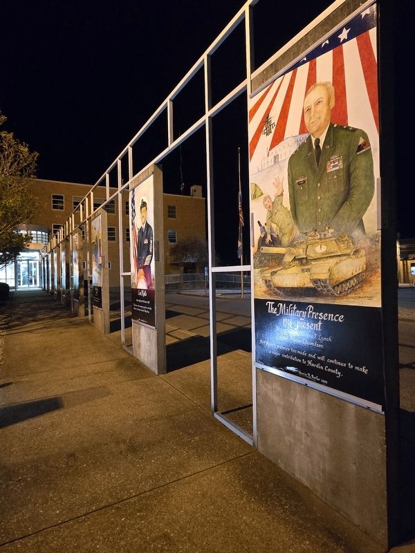 The Military Presence Marker near the Elizabethtown City Hall entrance image. Click for full size.