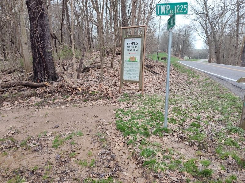Site of Copus Massacre Monument. Click for full size. Site of Copus Massacre Monument image. Click for full size.