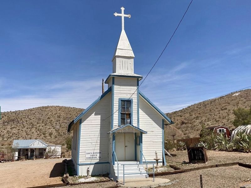 Santa Barbara Church, Randsburg. Click for full size. Santa Barbara Church, Randsburg image. Click for full size.