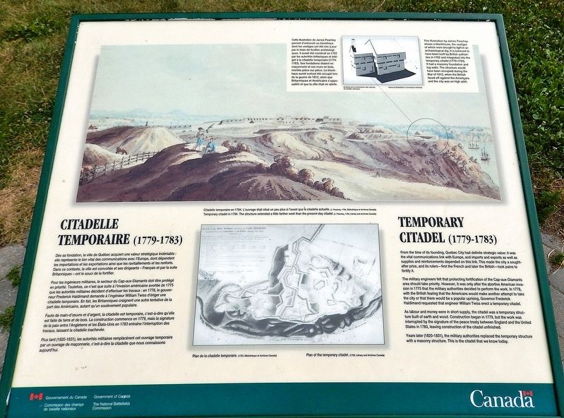 Citadelle Temporaire / Temporary Citadel Marker. Click for full size. Citadelle Temporaire / Temporary Citadel Marker image. Click for full size.