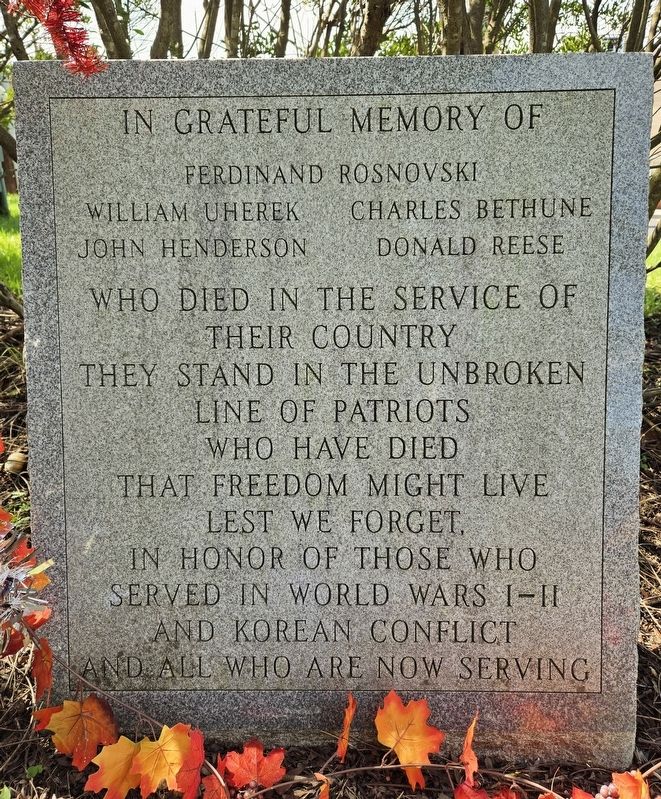 Level Green Veterans Monument. Click for full size. Level Green Veterans Monument image. Click for full size.