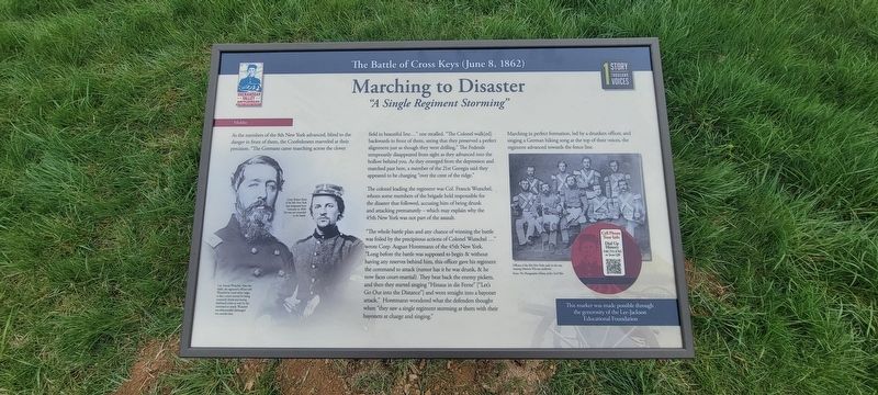 Marching to Disaster Marker. Click for full size. Marching to Disaster Marker image. Click for full size.