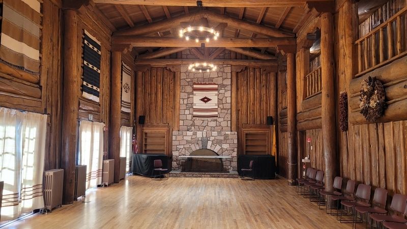 The main hall in the Historic Fuller Lodge image. Click for full size.