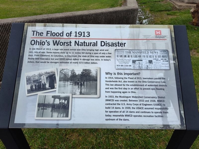 The Flood of 1913 Marker. Click for full size. The Flood of 1913 Marker image. Click for full size.