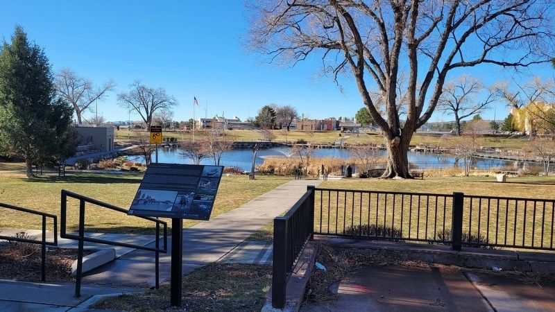 The Ashley Pond Park and Marker. Click for full size. The Ashley Pond Park and Marker image. Click for full size.