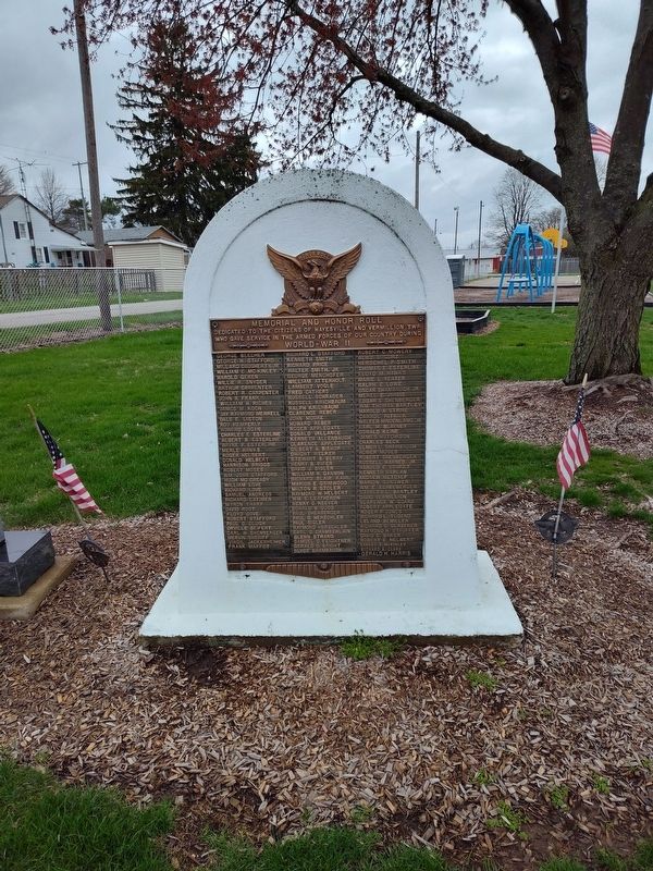 Hayesville - Vermillion Township World War II Memorial and Honor Roll Marker. Click for full size. Hayesville - Vermillion Township World War II Memorial and Honor Roll Marker image. Click for full size.