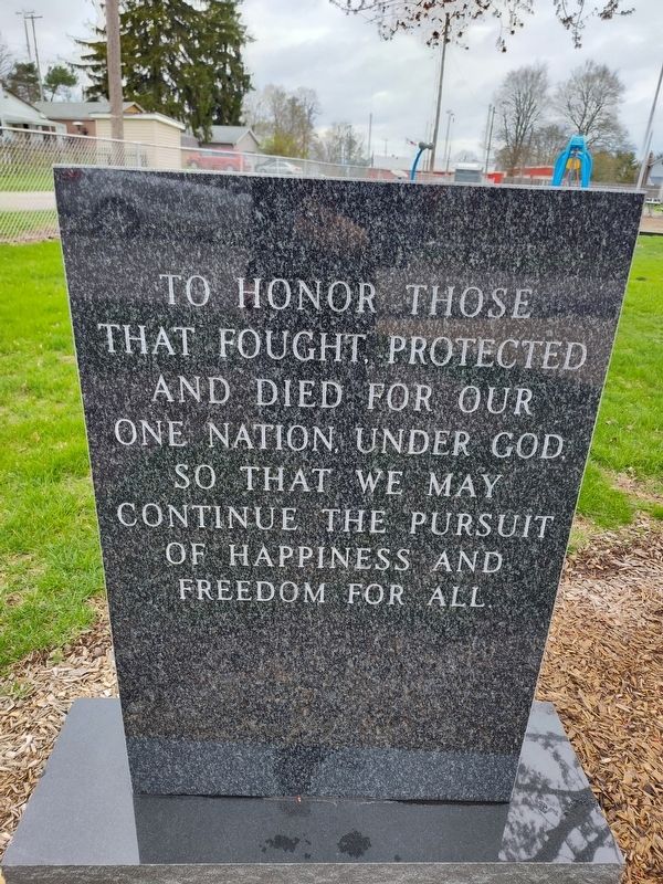 Hayesville Veterans Memorial Marker, Side One image. Click for full size.
