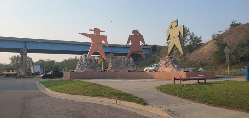 Lewis & Clark and the Mandan Villages Marker. Click for full size. Lewis & Clark and the Mandan Villages Marker image. Click for full size.