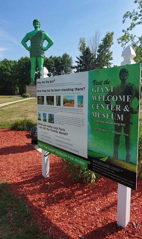 Green Giant Statue Marker. Click for full size. Green Giant Statue Marker image. Click for full size.