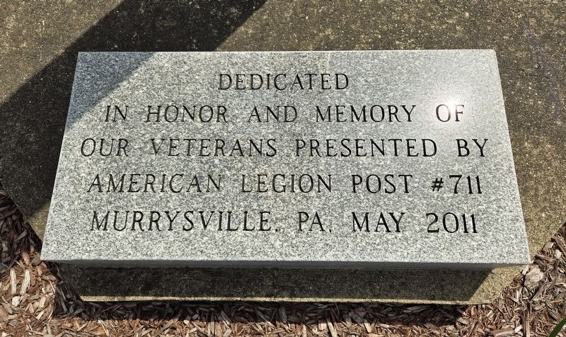 Murrysville Military Monument Plaza Marker. Click for full size. Murrysville Military Monument Plaza Marker image. Click for full size.