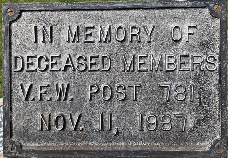 V.F.W Veterans Memorial. Click for full size. V.F.W Veterans Memorial image. Click for full size.
