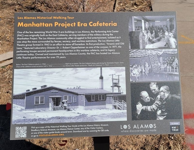 Manhattan Project Era Cafeteria Marker. Click for full size. Manhattan Project Era Cafeteria Marker image. Click for full size.