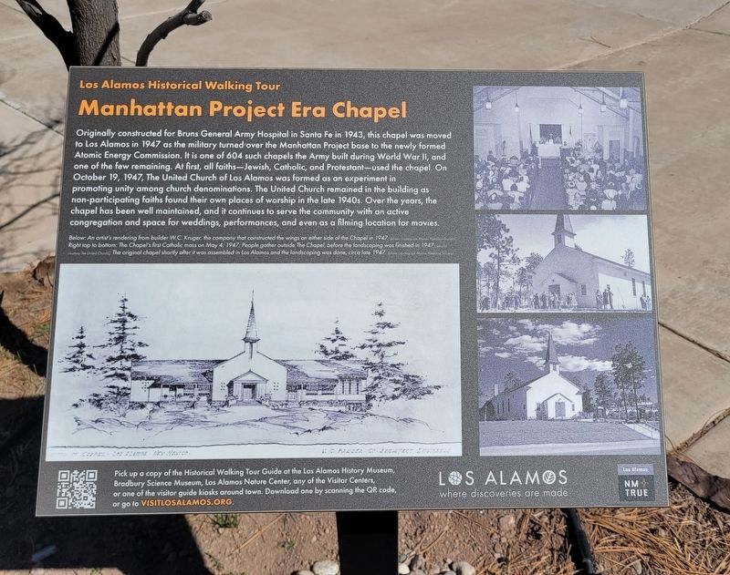 Manhattan Project Era Chapel Marker. Click for full size. Manhattan Project Era Chapel Marker image. Click for full size.