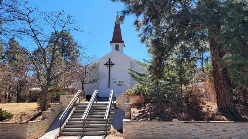 The front view of the United Church of Los Alamos. Click for full size. The front view of the United Church of Los Alamos image. Click for full size.